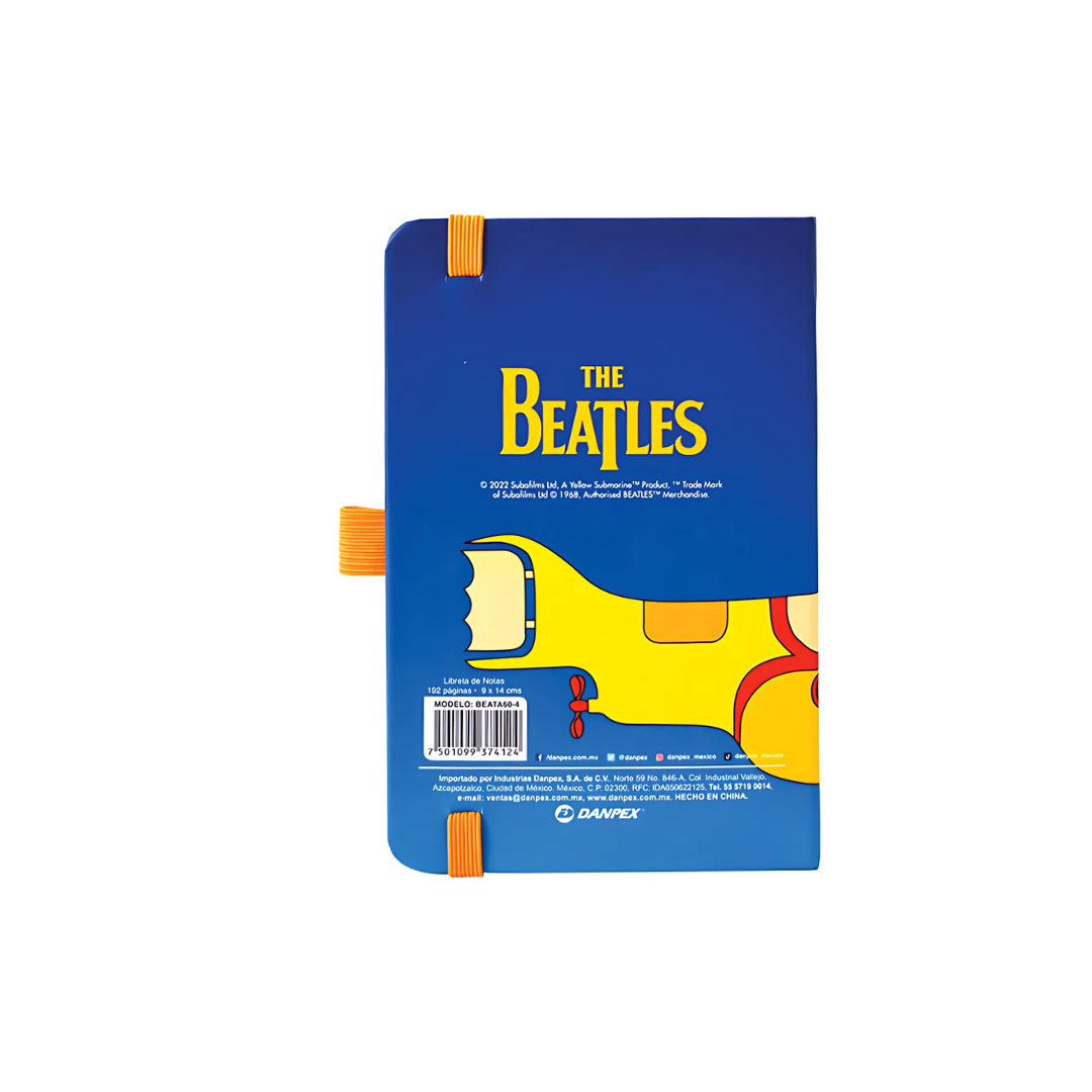 Libreta de Bolsillo BEATLES YELLOW SUBMARINE. Rayada con 192 Paginas