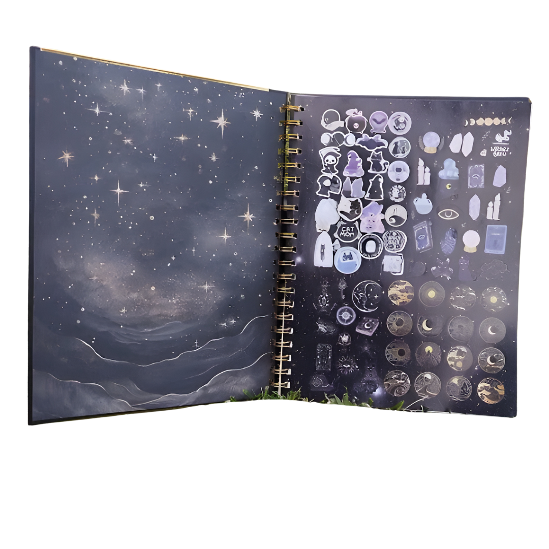 Cuaderno Profesional Gatos en el Arte, Salem. Escolar Moda Raya
