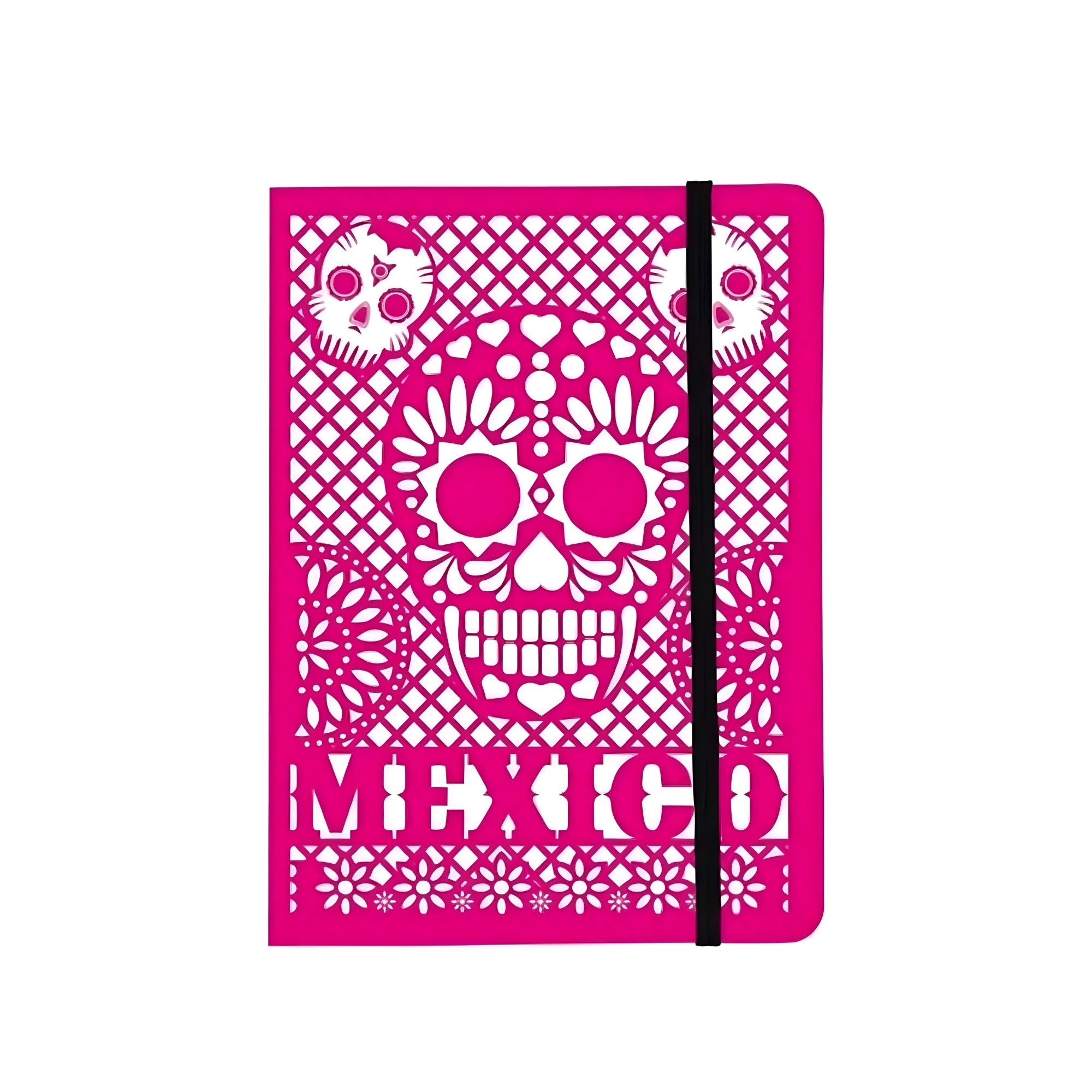 Libreta Papel Picado Rosa: México Te Amo
