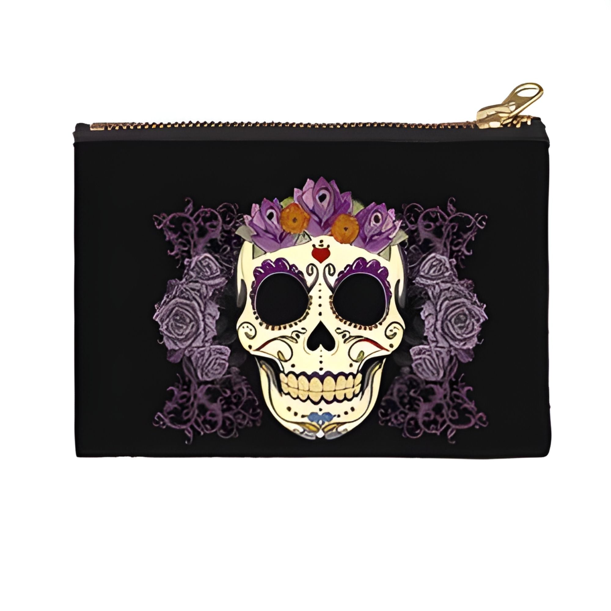 Monedero Calavera Floreada: La Vida en la Muerte