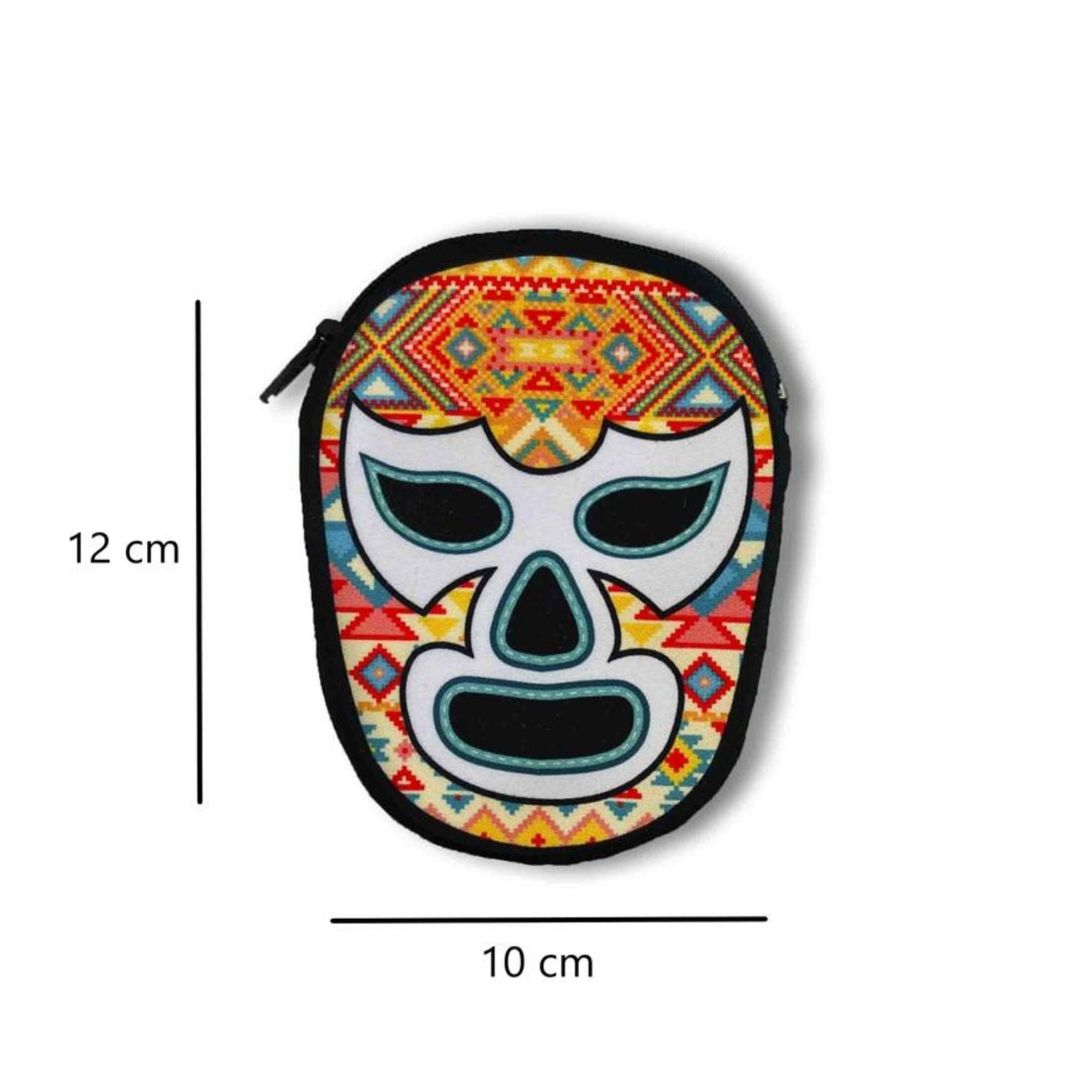 Monedero Máscara Otomí: El Ring y el Bordado