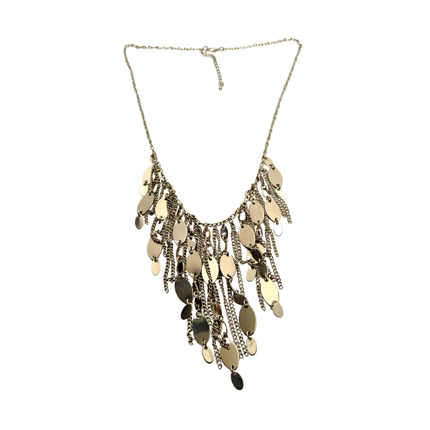 Collar Plata con Cadenas y Placas Siam