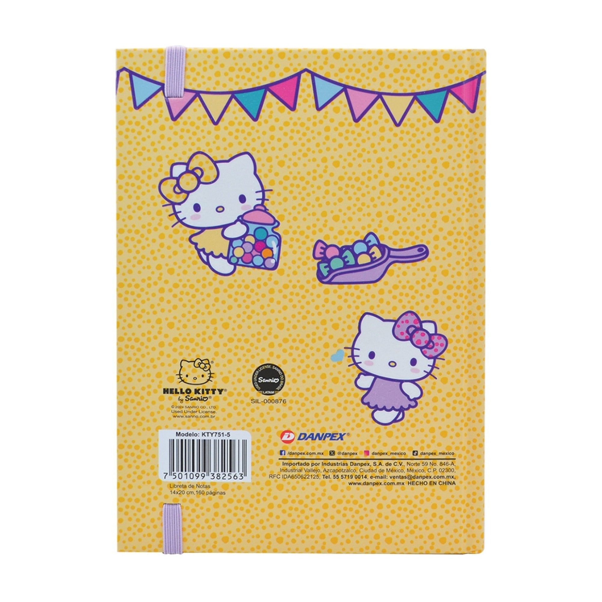 Libreta Hello Kitty Amarilla: Celebración Visual