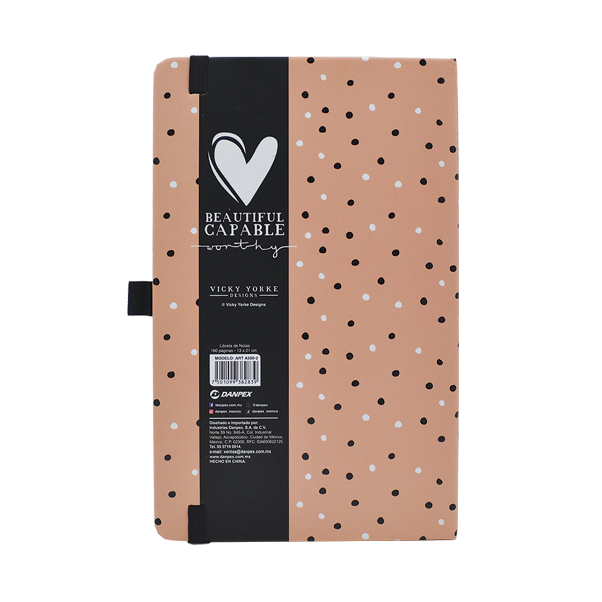Libreta ETTA VEE CORAZÓN. 160 páginas Hojas Rayadas