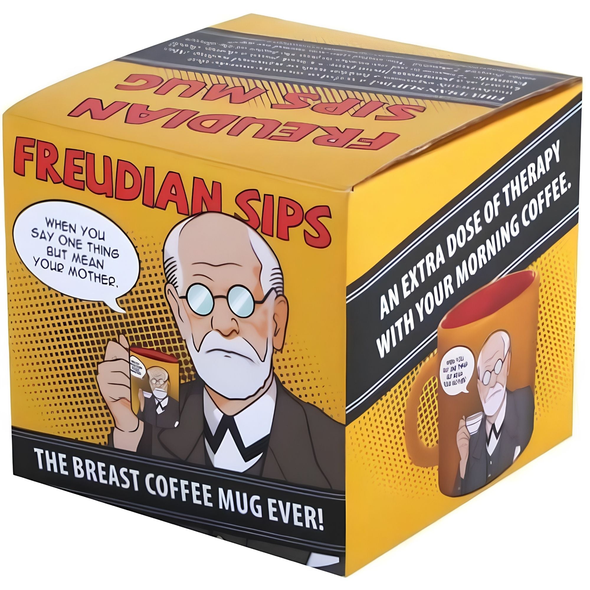 Taza Freudian Sips — Sigmund Freud en caja de regalo