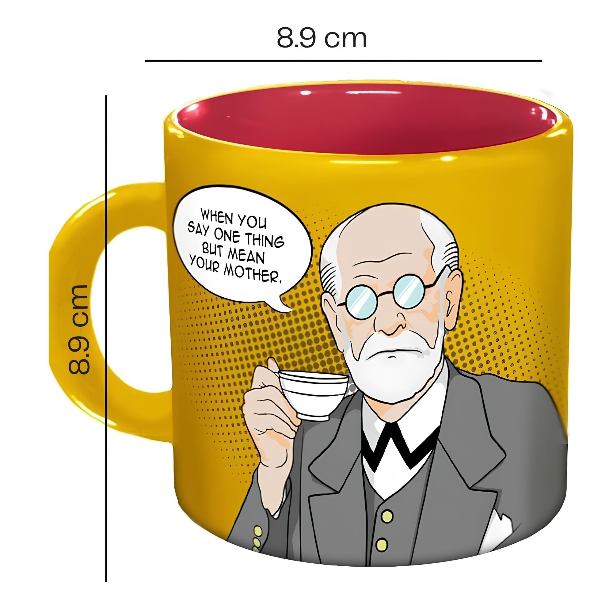 Taza Freudian Sips — Sigmund Freud en caja de regalo