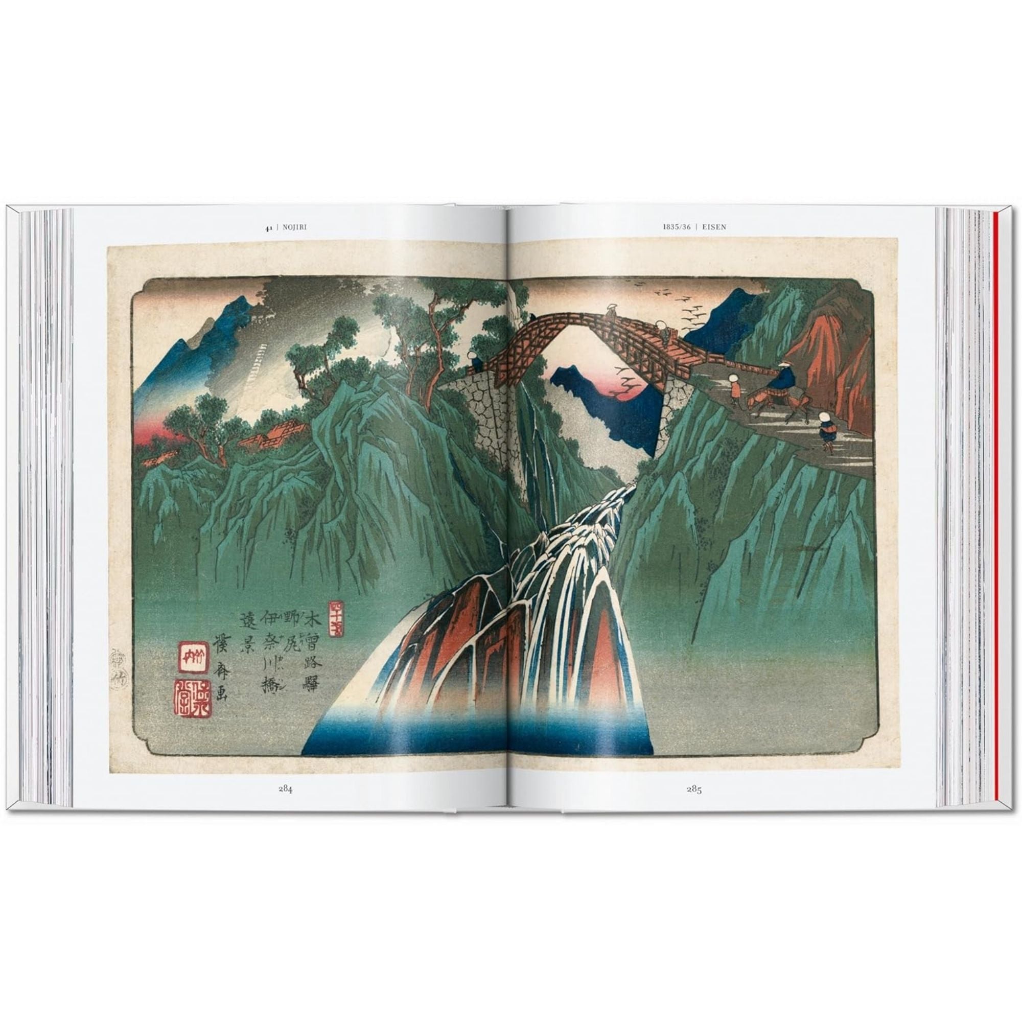 Hiroshige y Eisen. Las sesenta y nueve estaciones a lo largo del Kisokaido. 45.ª edición.