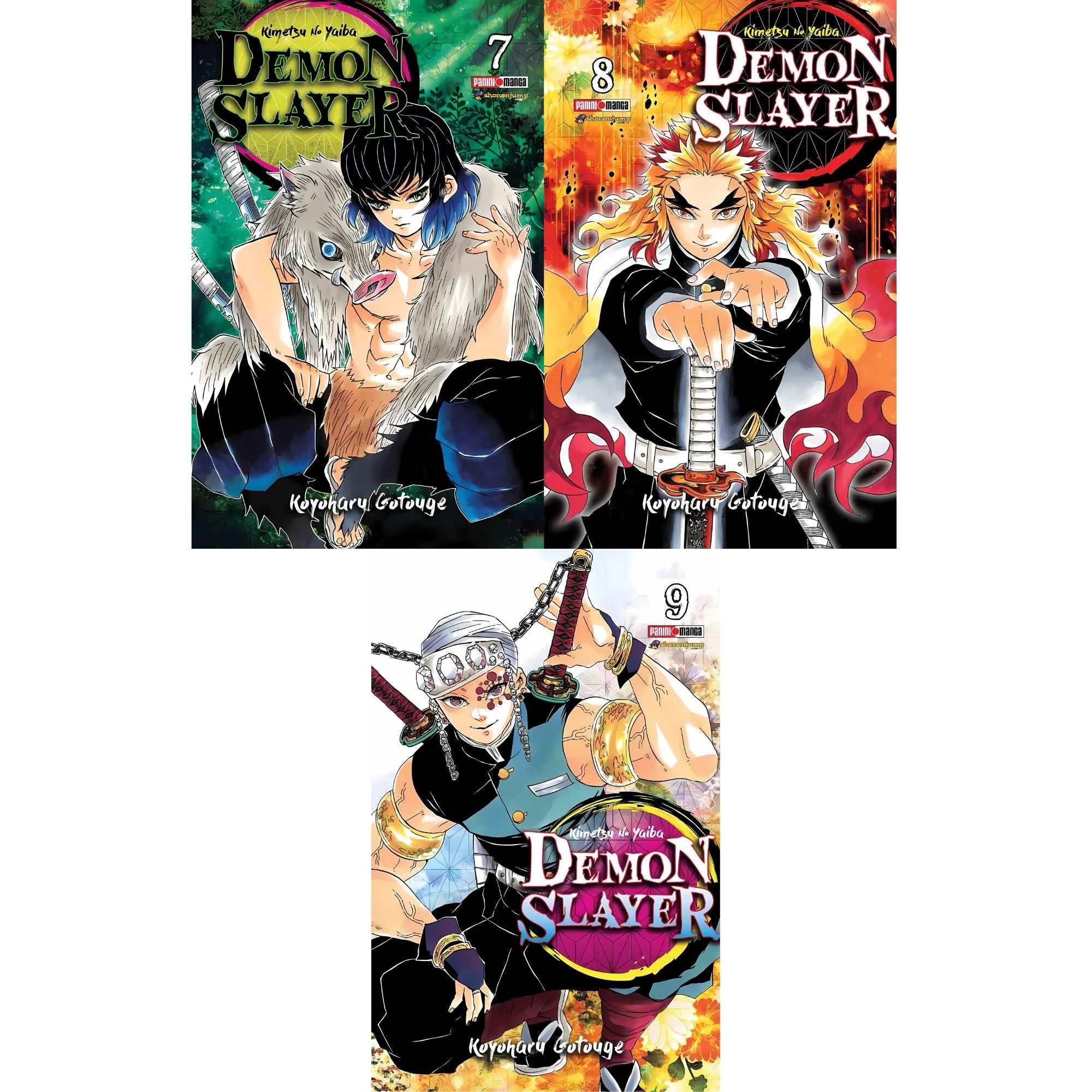 Demon Slayer: Tren Infinito y Distrito Rojo (Pack 7-9)