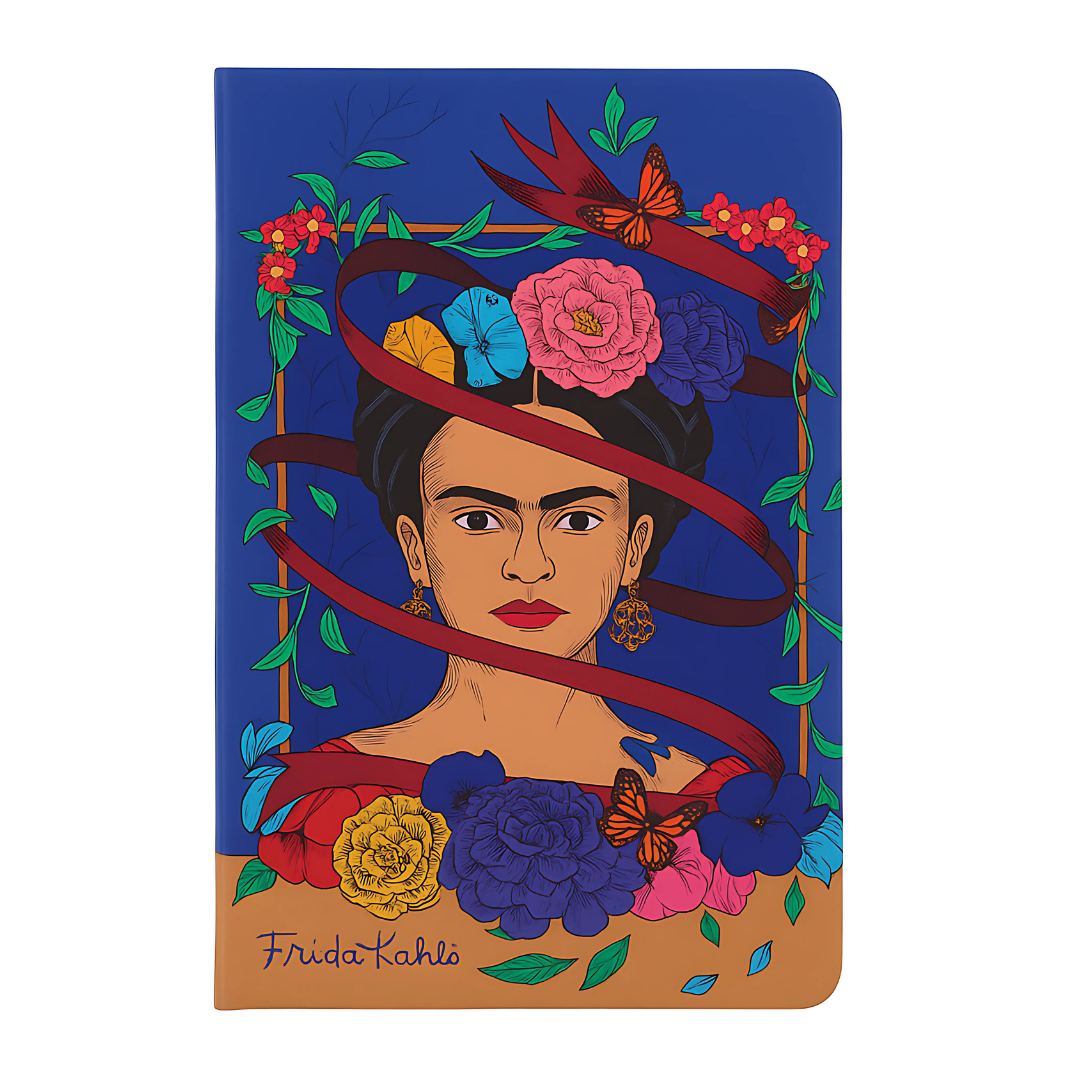 Libreta Premium FRIDA KAHLO AZUL. Tamaño 13x21cm con 192 páginas