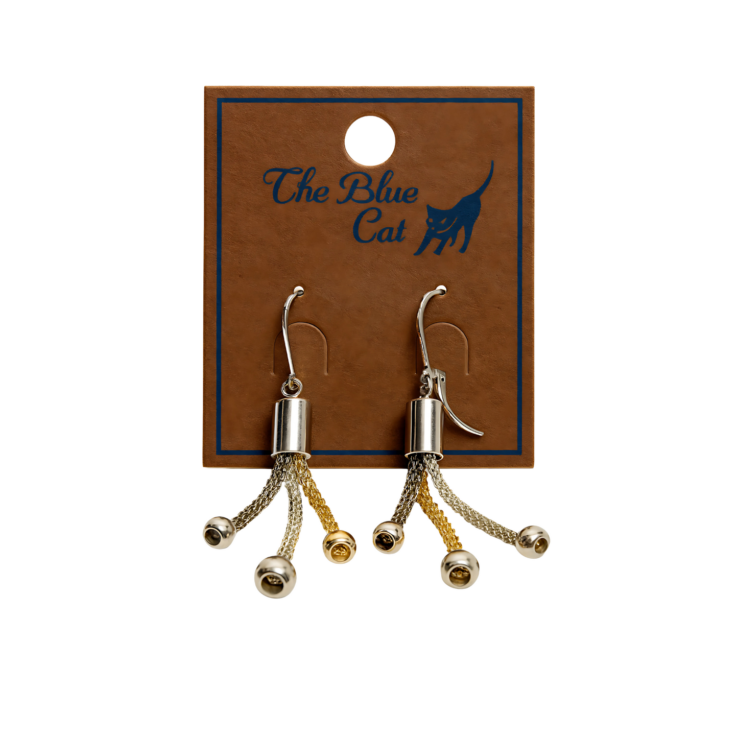 Aretes Korat Multimetal con Cadenas