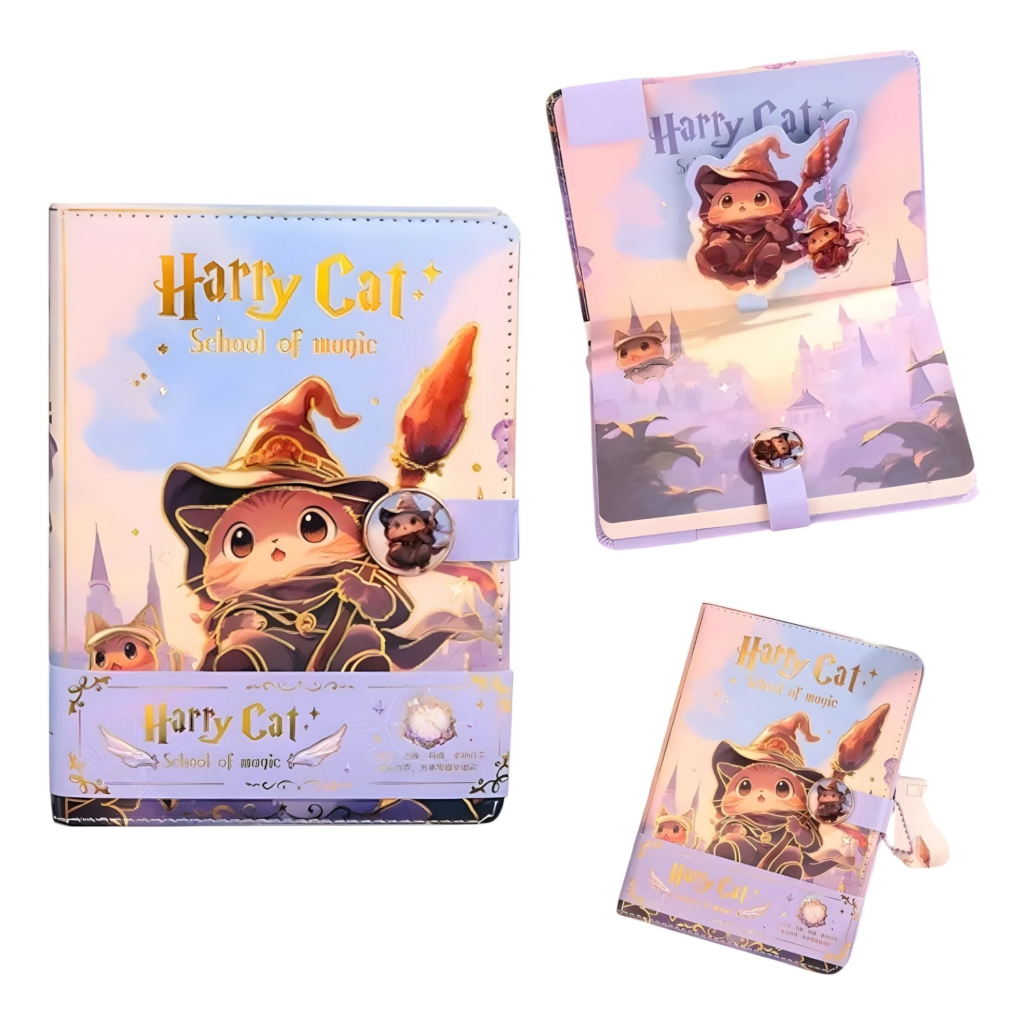 Libreta Harry Cat Pink: Magia y Estética Felina