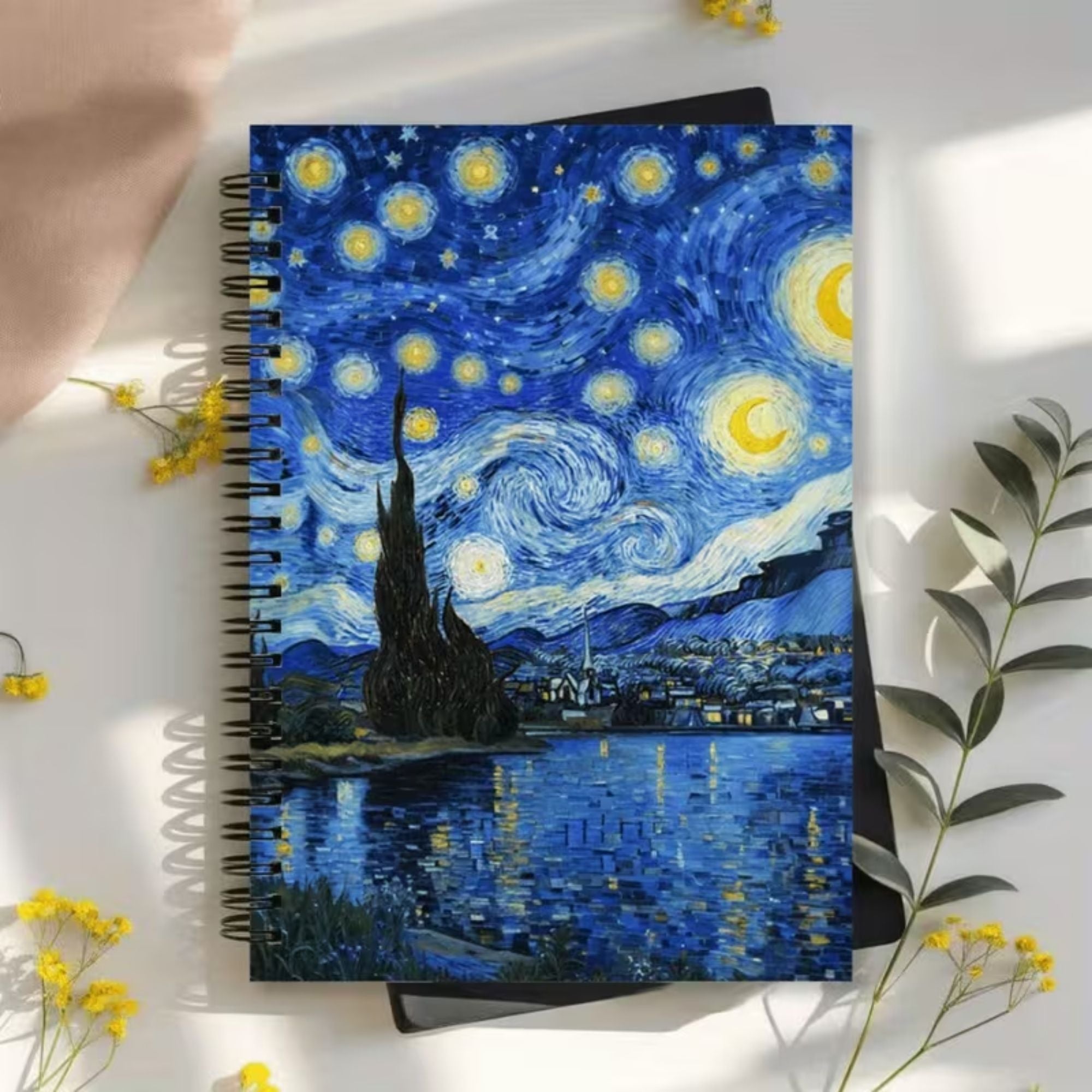 LIBRETA PREMIUM ESPIRAL NOCHE ESTRELLADA (VAN GOGH)