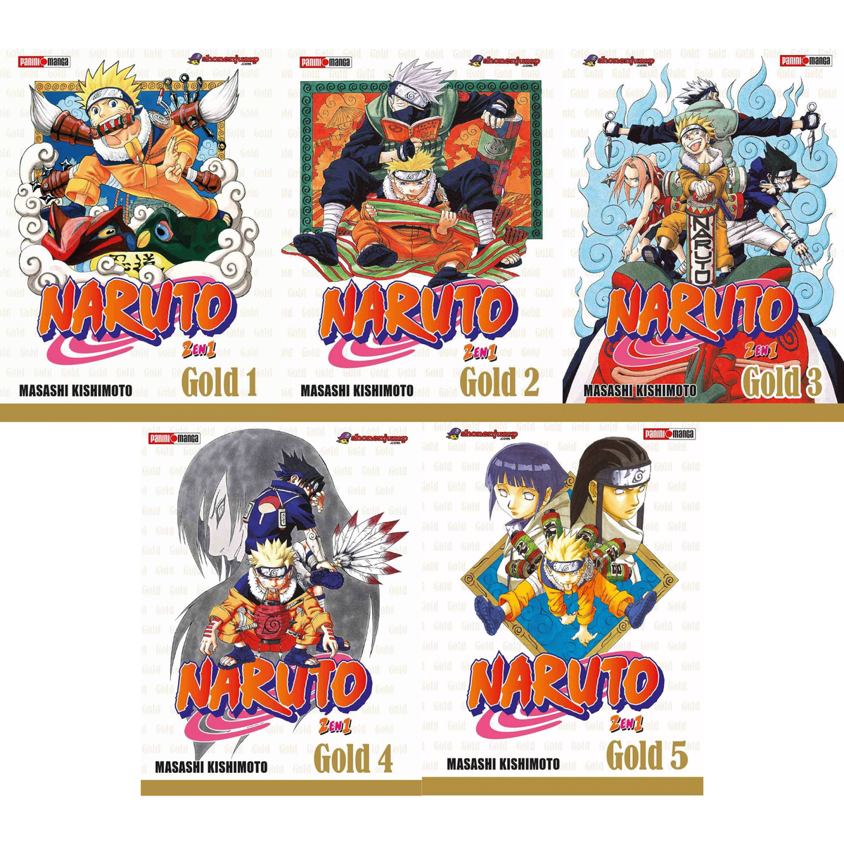 Naruto Gold Edition | Set Volúmenes 1–5