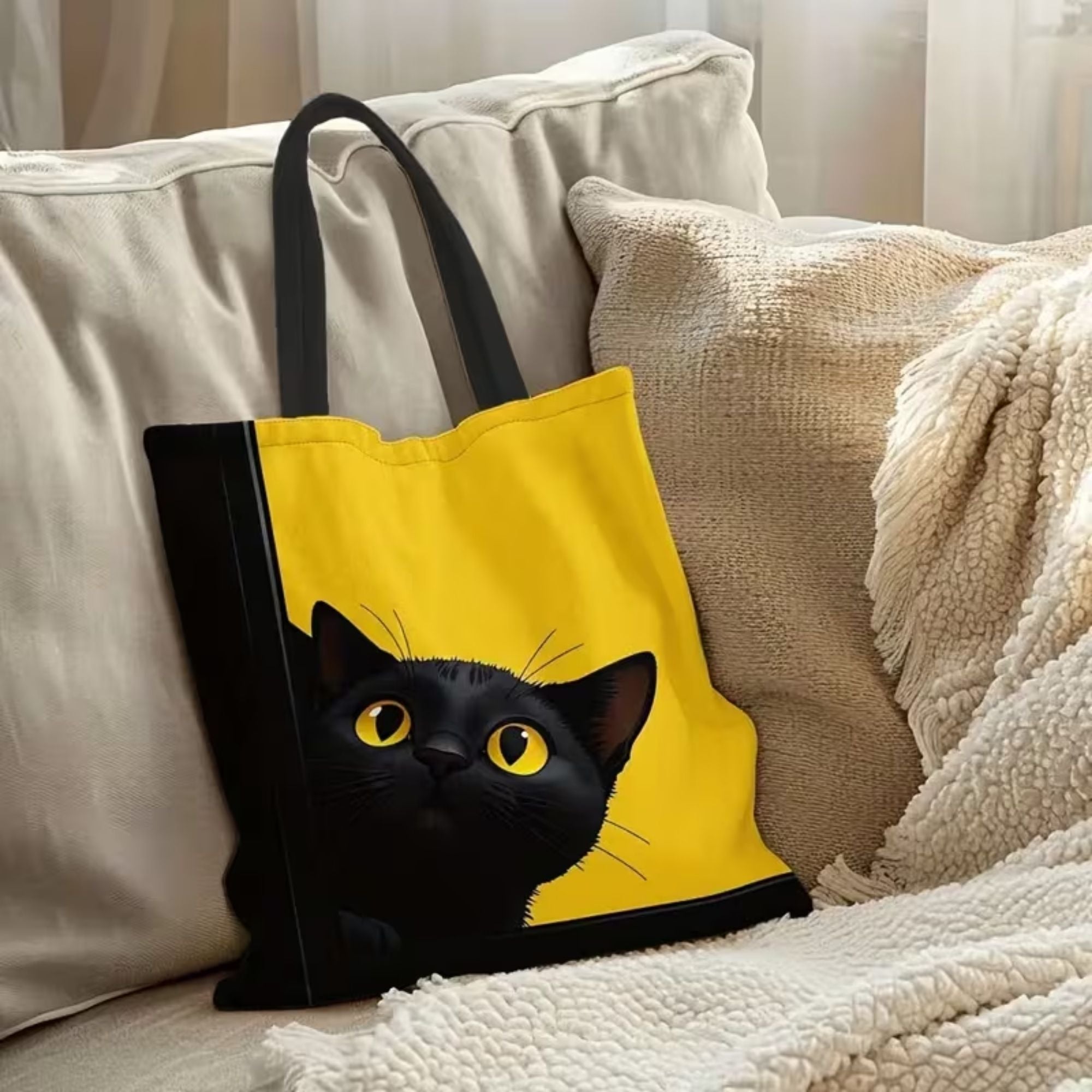 TOTE GATO MISTERIOSO — EDICIÓN CURIOSA AMARILLO | THE BLUE CAT