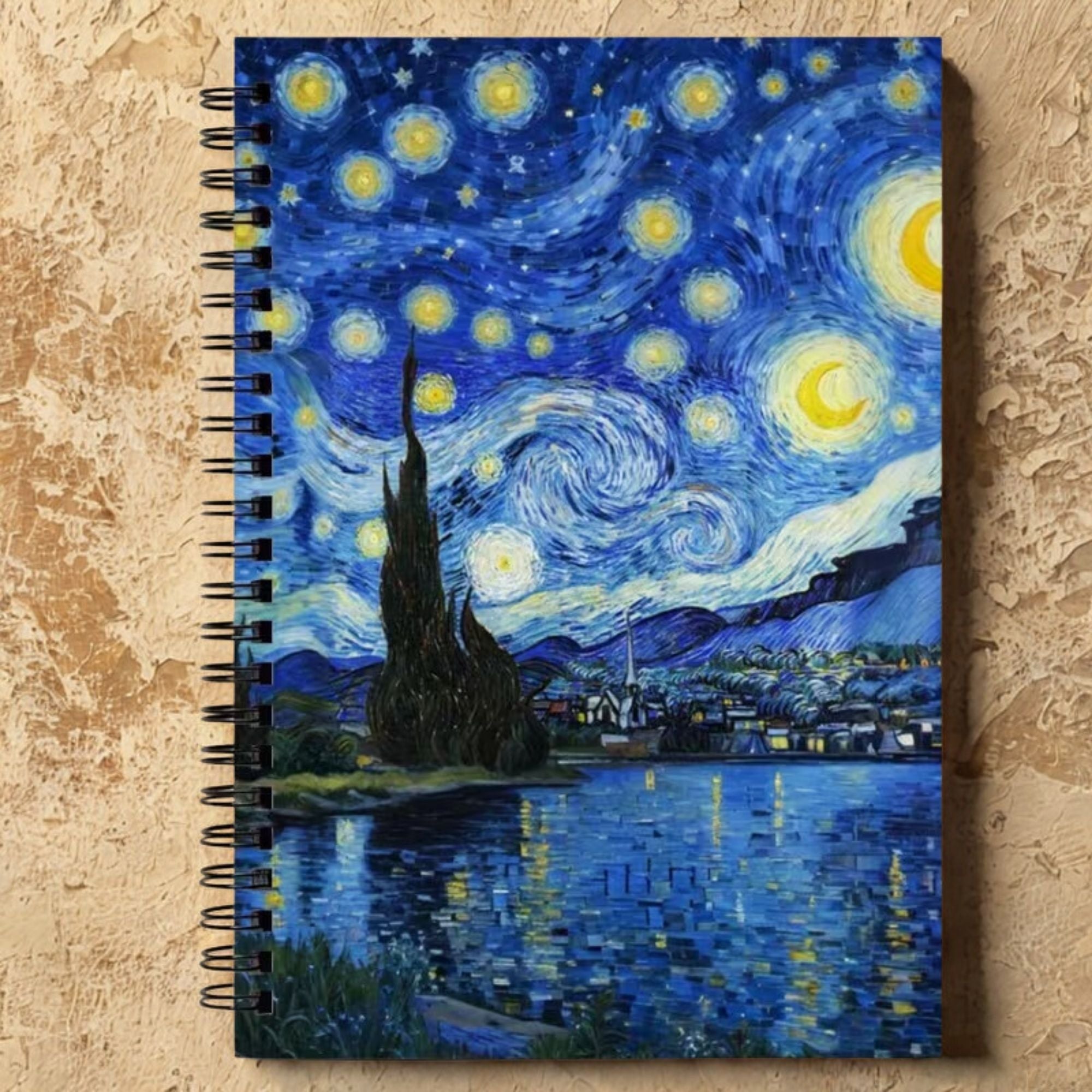 LIBRETA PREMIUM ESPIRAL NOCHE ESTRELLADA (VAN GOGH)