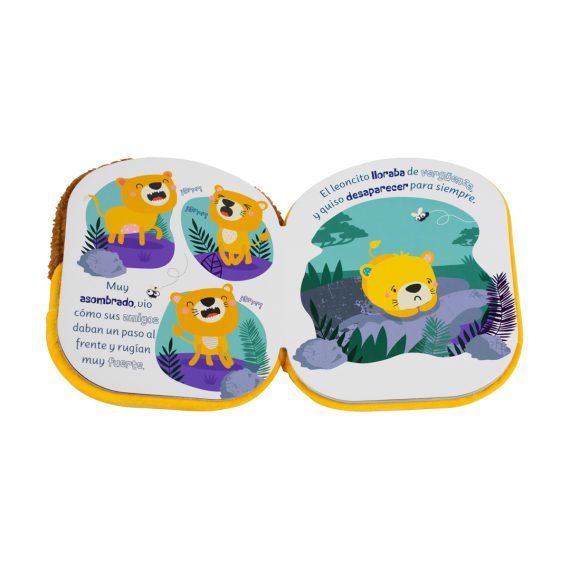 León valiente Tierno Peluche: Cuento para bebés Tierno y abrazable