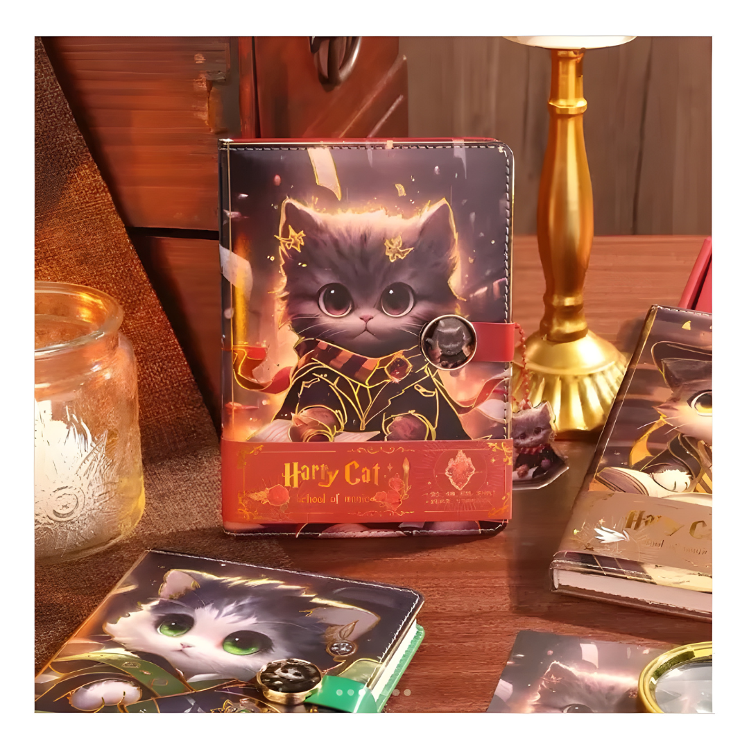 Libreta Harry Cat. Imantada Llavero Stickers Red