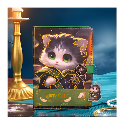 Libreta Harry Cat. Imantada Llavero Stickers Green