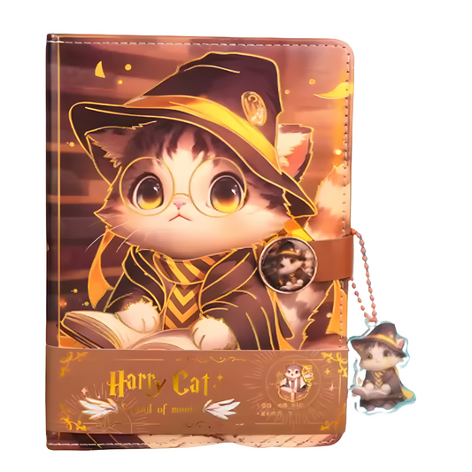 Libreta Harry Cat. Imantada Llavero Stickers Orange