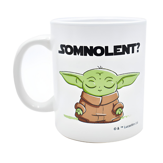 Taza Baby Yoda. Multicolor con empaque