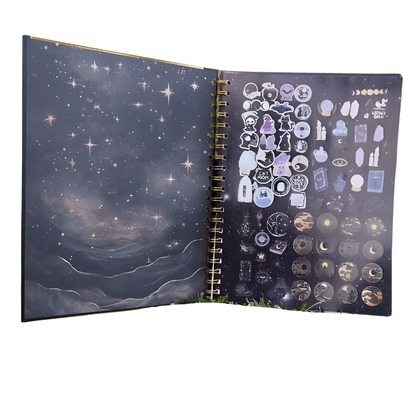 Cuaderno Profesional Gatos en el Arte, Salem. Escolar Moda Raya