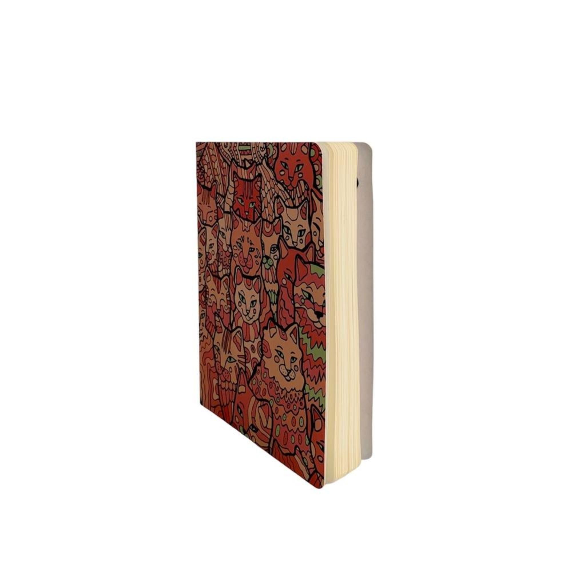 Libreta Mosaico de Gatos: Elegancia Felina