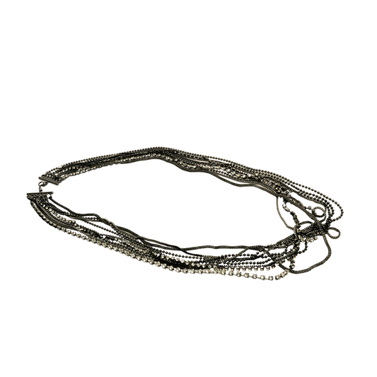 Collar Multicadenas con Cristales Siam