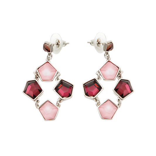 Angor - Aretes Dúo de Rubíes