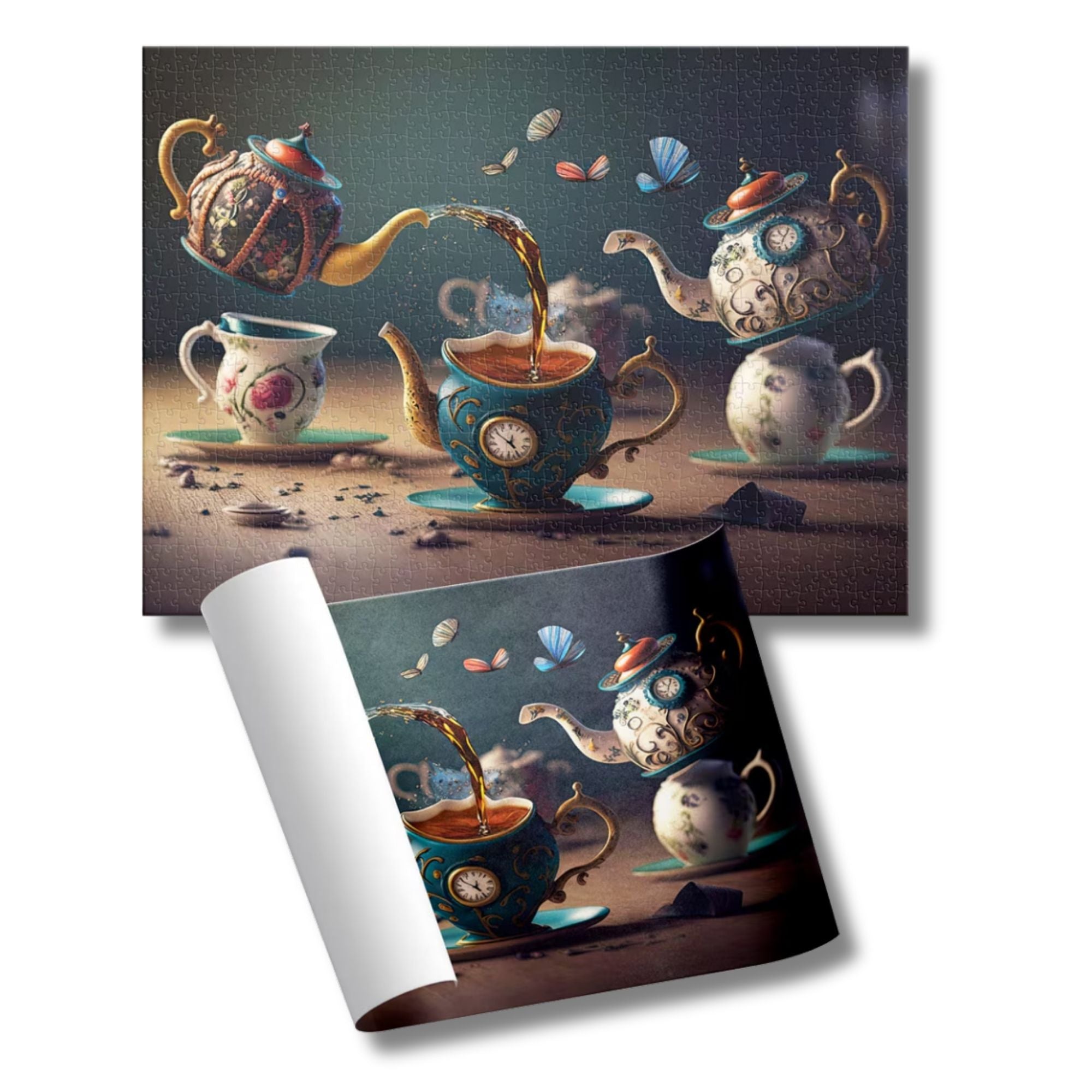 ROMPECABEZAS ALICE TACITAS VOLADORAS 1000 PIEZAS — NOVELTY