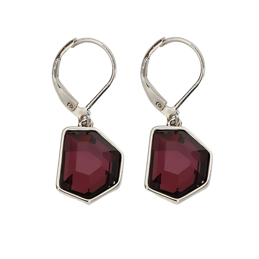 Angor - Aretes Rubí Geométrico