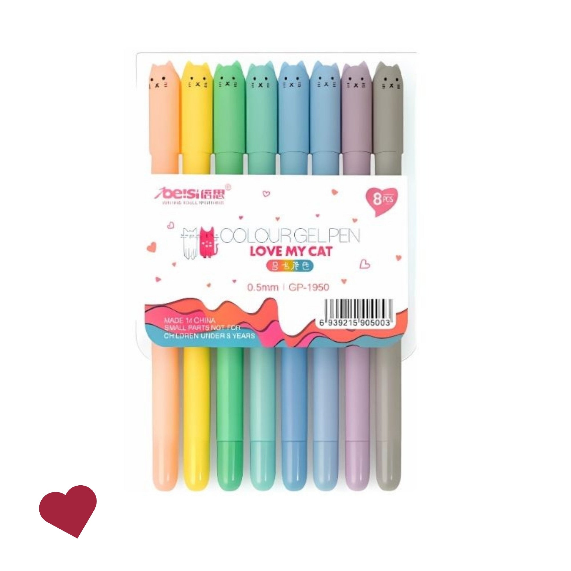 Plumas Gel Gato Kawaii: Escritura y Ternura