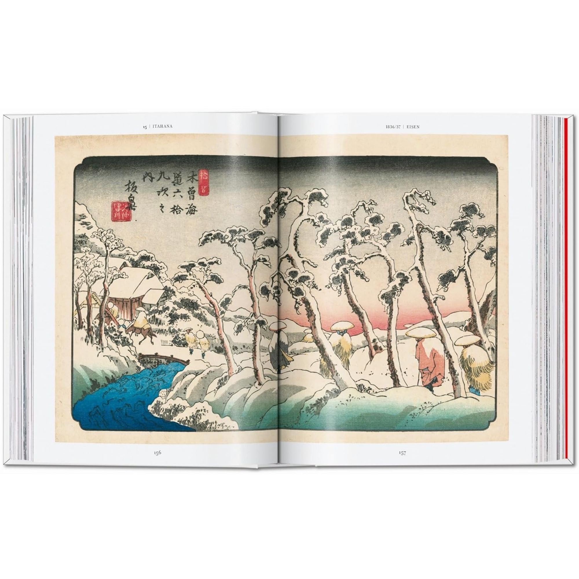 Hiroshige y Eisen. Las sesenta y nueve estaciones a lo largo del Kisokaido. 45.ª edición.