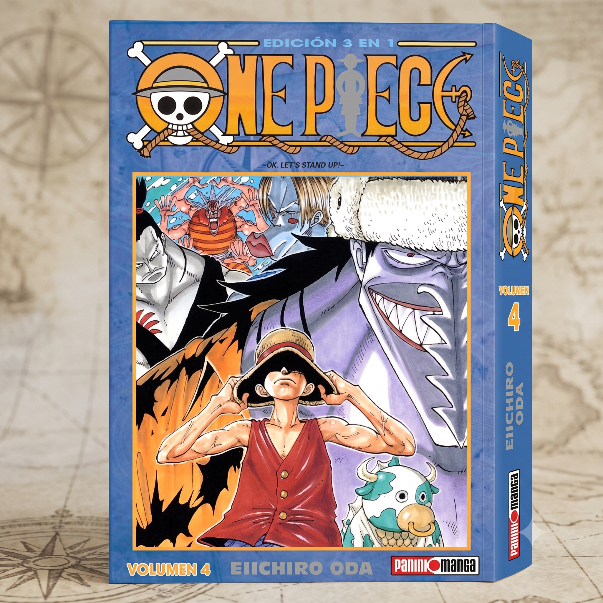 One Piece N.4 (3 en 1) Edición Omnibus de Eiichiro Oda Manga Español