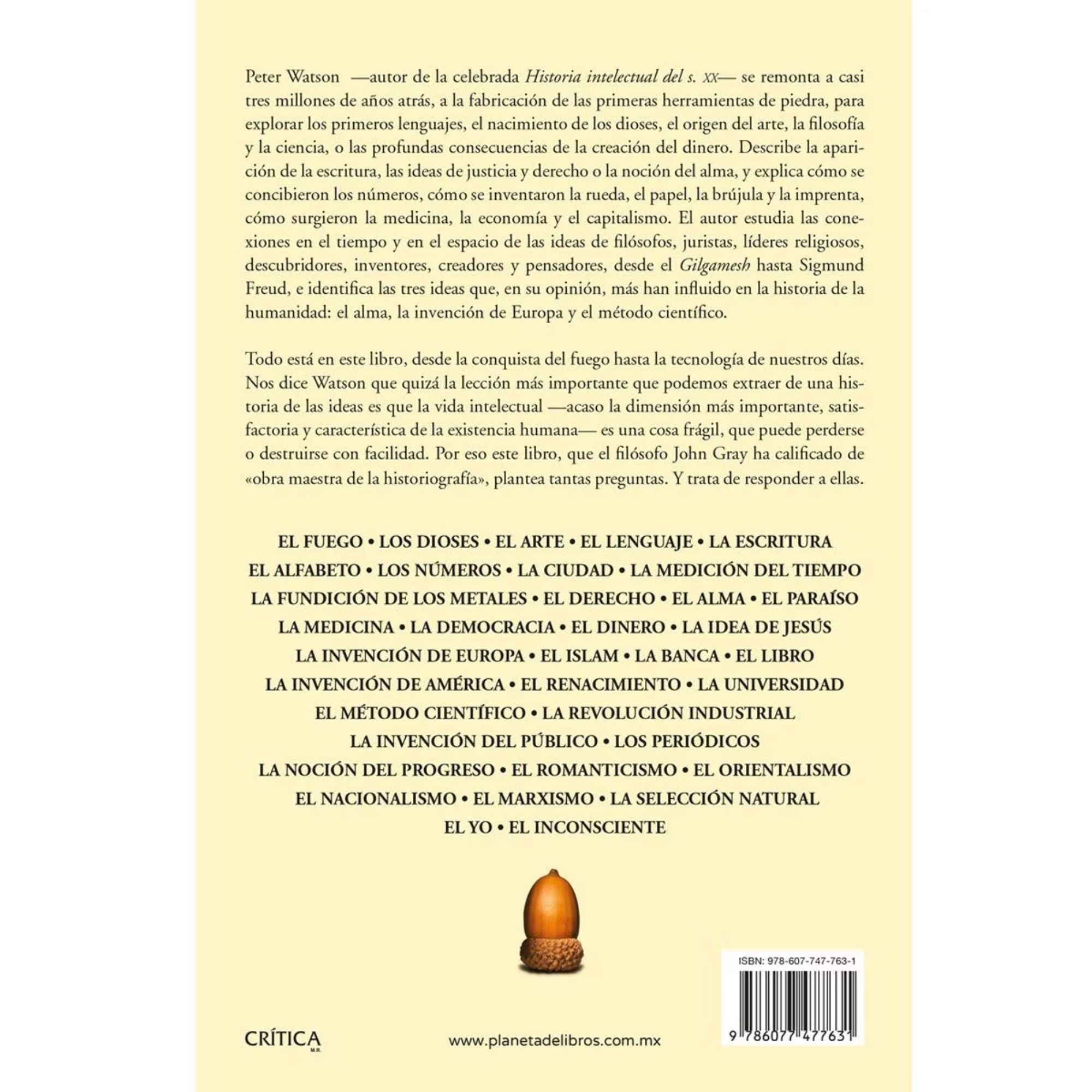 IDEAS: HISTORIA INTELECTUAL DE LA HUMANIDAD — WATSON