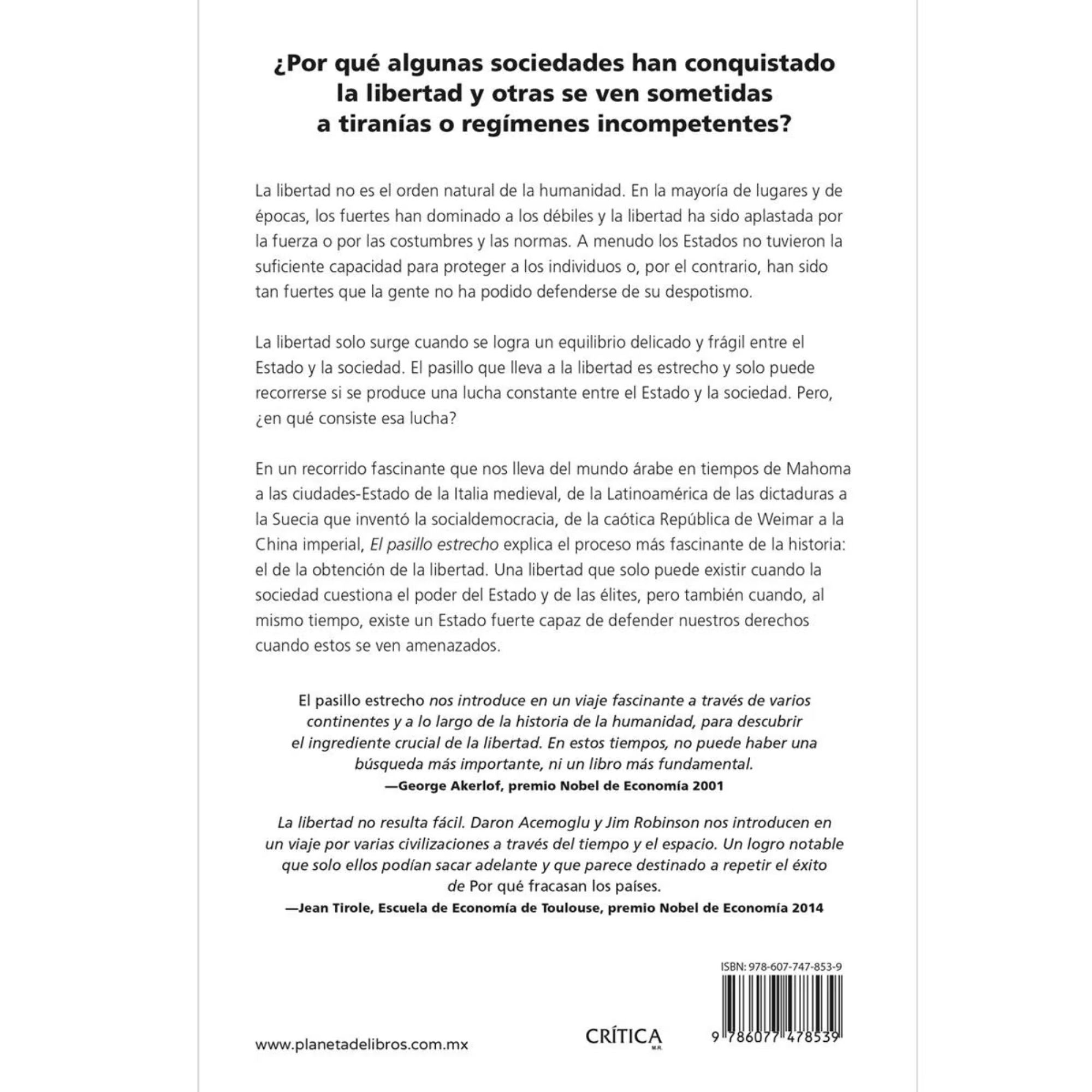 EL PASILLO ESTRECHO — ACEMOGLU Y ROBINSON