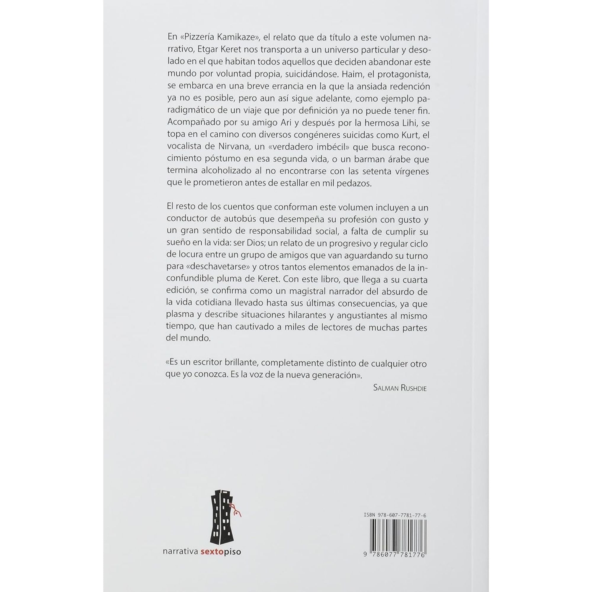 PIZZERÍA KAMIKAZE Y OTROS RELATOS — ETGAR KERET