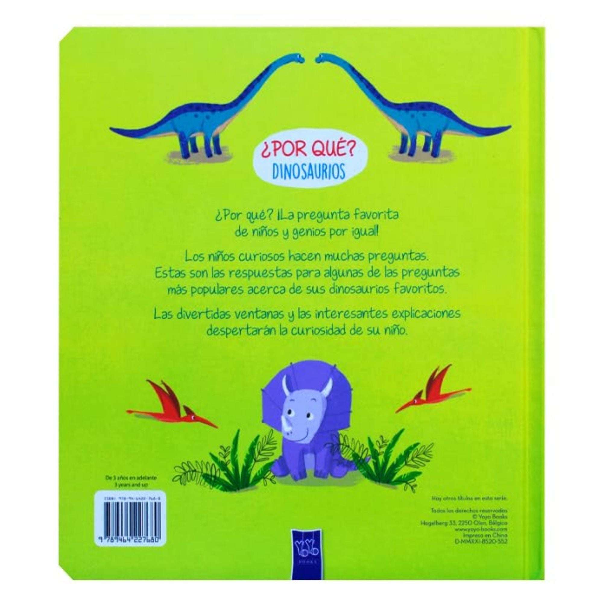 Libro Infantil con Ventanas: ¿Por Qué?: Dinosaurios