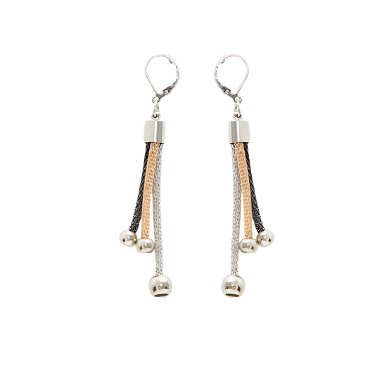 Aretes Korat Multimetal con Cadenas