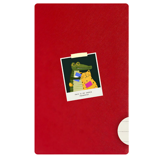 Libreta no. 9 Rojo - This Is My Unpaid Therapist Polaroid