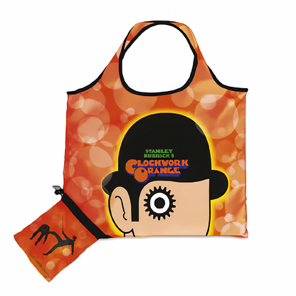 NARANJA MECÁNICA. Bolsa Plegable de Tela