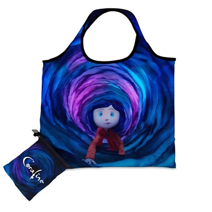 CORALINE. Bolsa Plegable de Tela