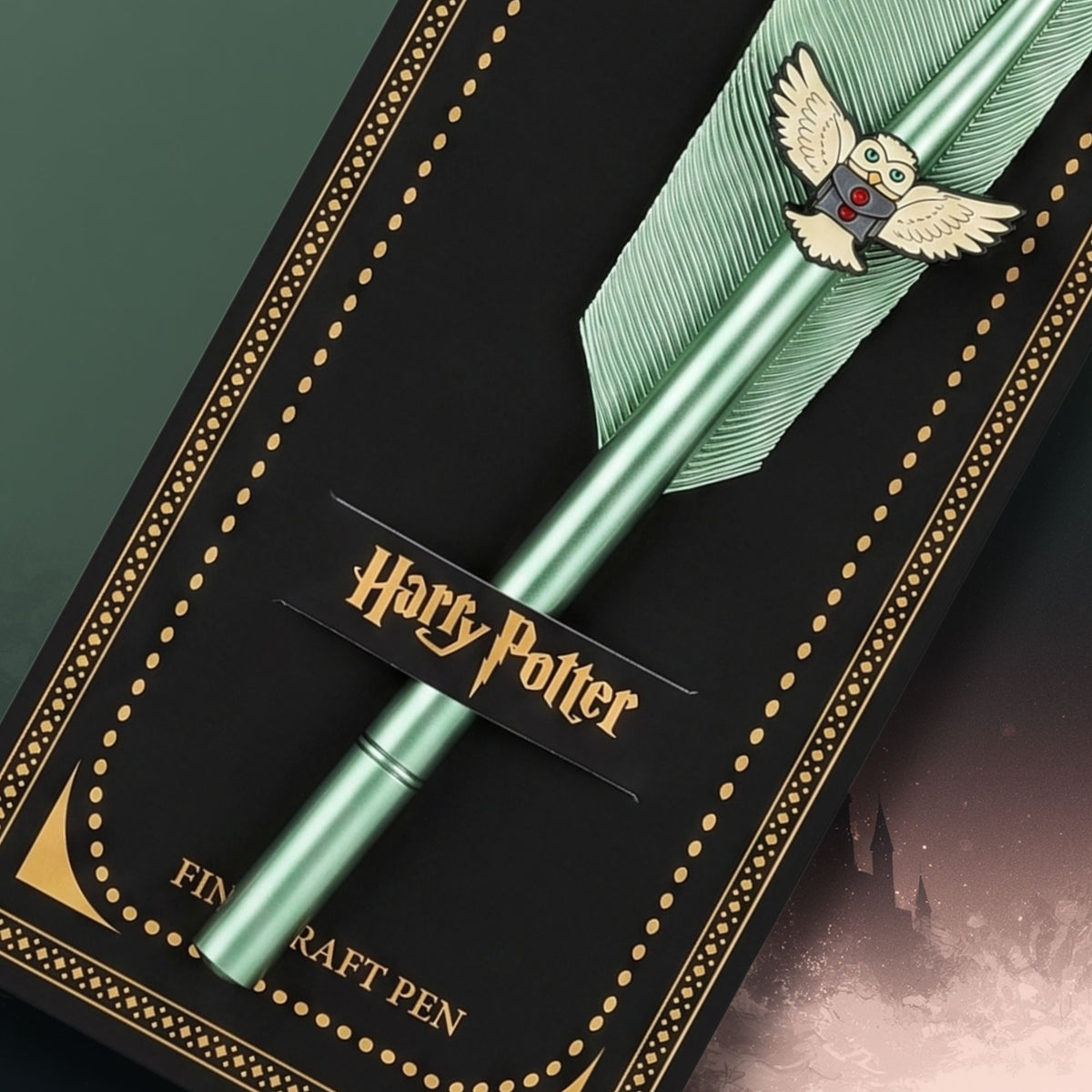 Set de 4 Plumas Estilo Ave Harry Potter — Hogwarts