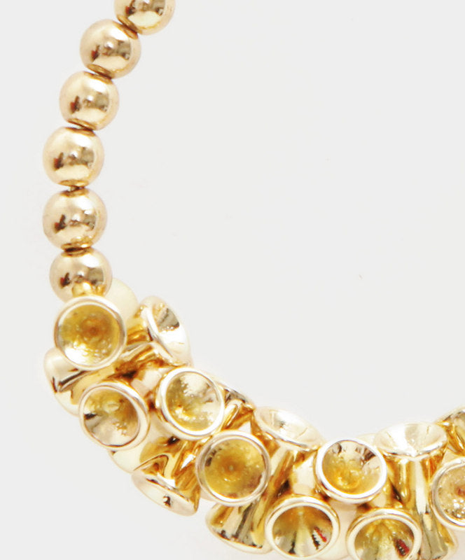 Aretes Korat Aros dorados con Esferas