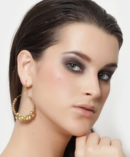 Aretes Korat Aros dorados con Esferas