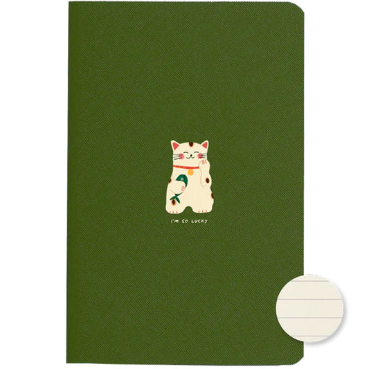 Libreta no. 7 Olivo Rayada - I'm So Lucky