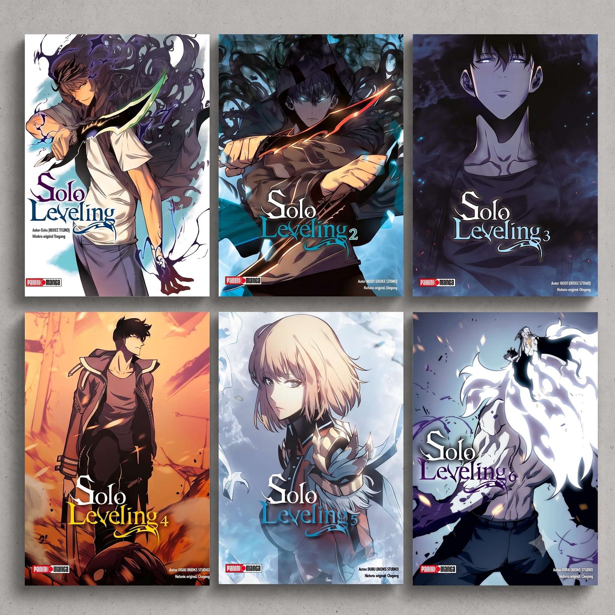 Solo Leveling Manwha Set Coleccionable Volúmenes 1–6 Edición Oficial Acción Fantasía