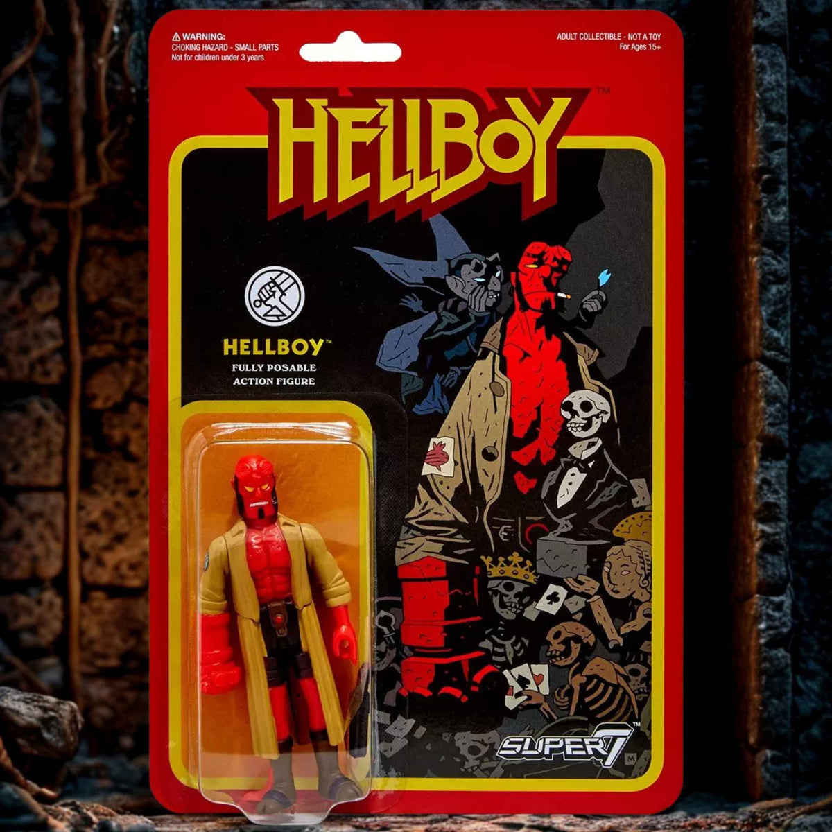 Super7 ReAction Hellboy — Figura de Acción 3.75 Pulgadas