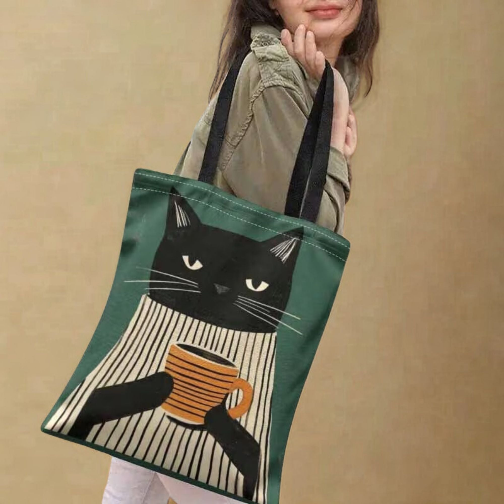 TOTE COFFEE CAT — THE BLUE CAT