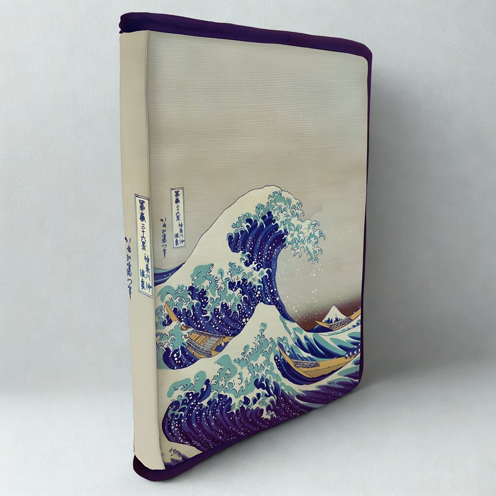 FUNDA PORTALIBROS LA GRAN OLA DE KANAGAWA — THE BLUE CAT